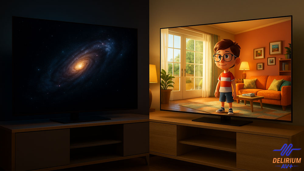 Comparatif des technologies OLED vs QLED en 2025.