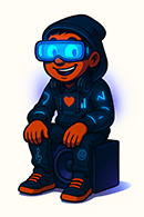 D-LIR est assis sur un subwoofer.