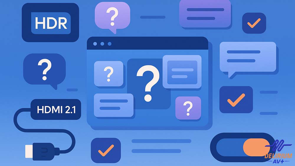 Différentes questions sur le HDR